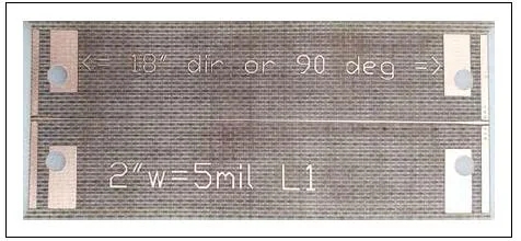 圖3、采用GCPW信號饋入的微帶傳輸線