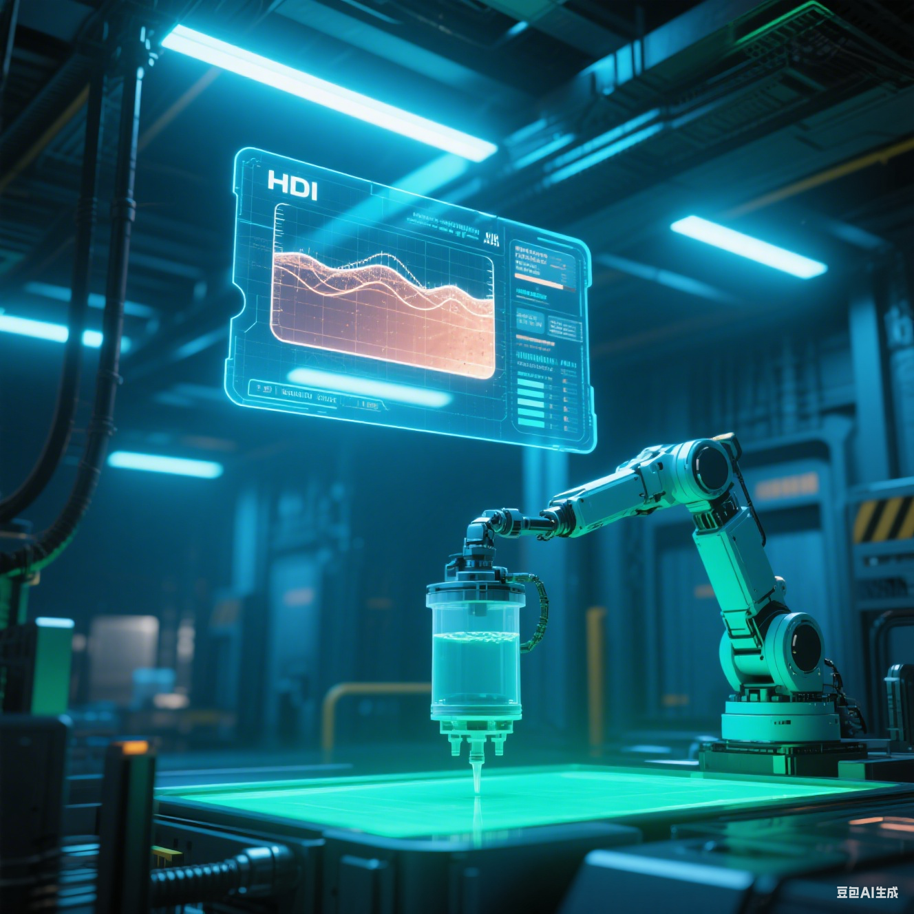 AI控制HDI工廠：3D全息界面實(shí)時(shí)映射電鍍液銅離子濃度，機(jī)械臂自動(dòng)補(bǔ)液系統(tǒng)同步響應(yīng)