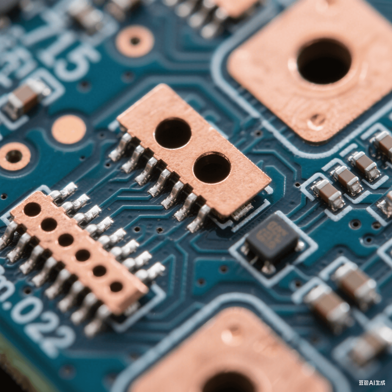 電子顯微鏡視角：0.075mm激光微孔采用階梯式反焊盤(pán)設(shè)計(jì)，孔口25μm加厚銅層，真空樹(shù)脂填充無(wú)空洞