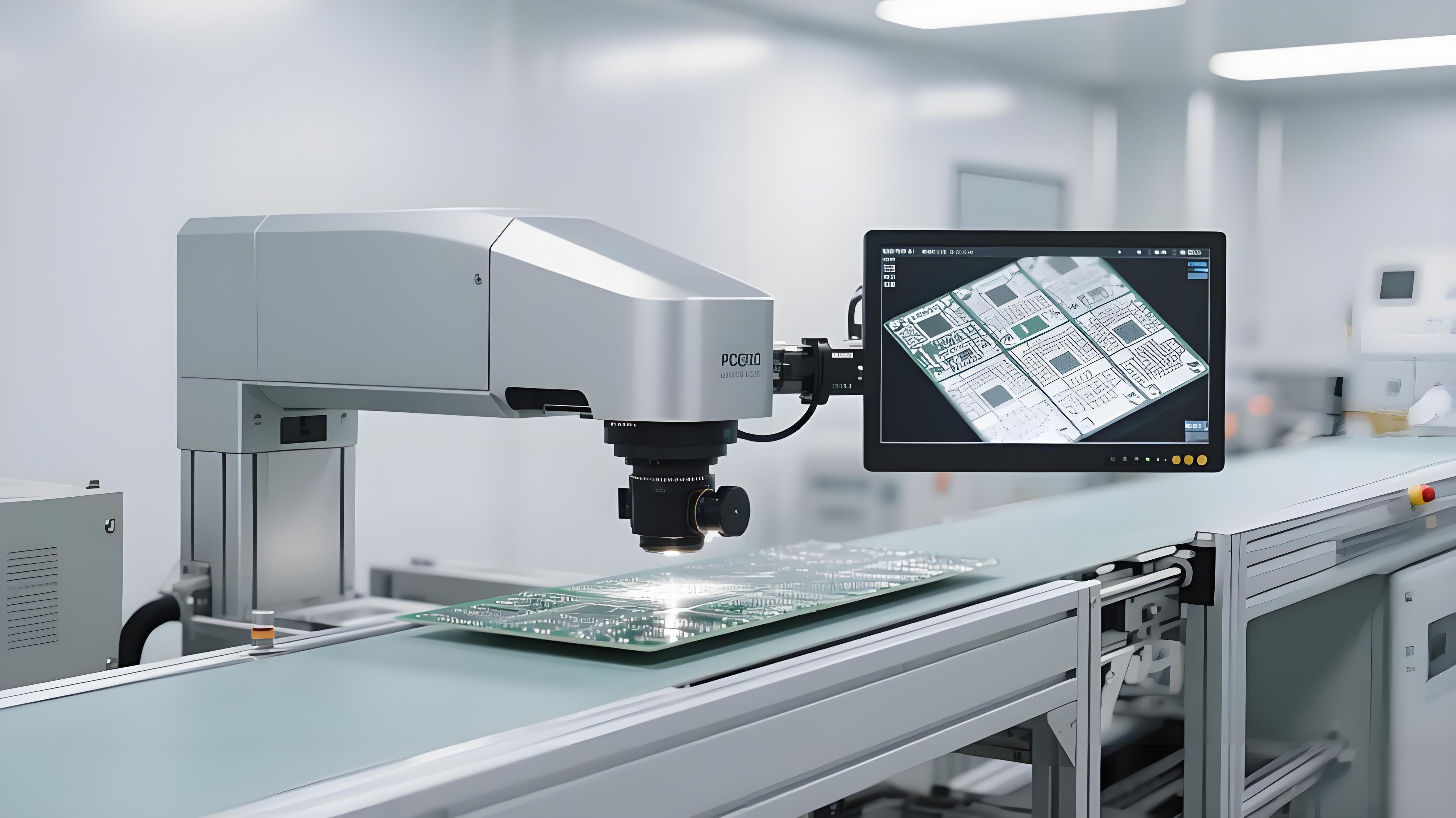 機(jī)器視覺在線檢測系統(tǒng)對沉銀板銀層質(zhì)量進(jìn)行多光譜成像檢測的場景