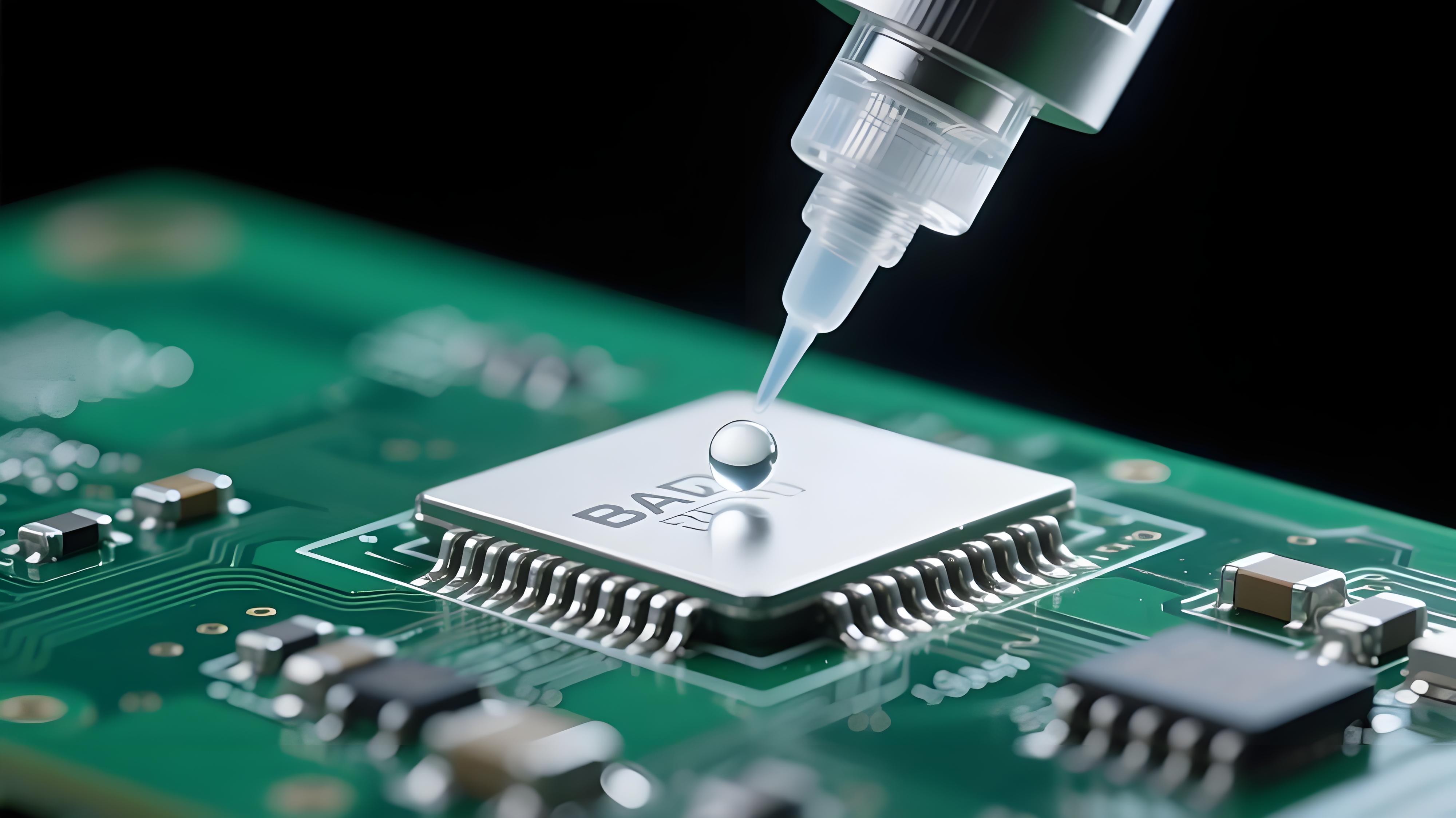 選擇性焊接助焊劑壓電噴射場(chǎng)景，0.1mm霧滴精準(zhǔn)覆蓋BGA焊點(diǎn)，避免周邊元件污染