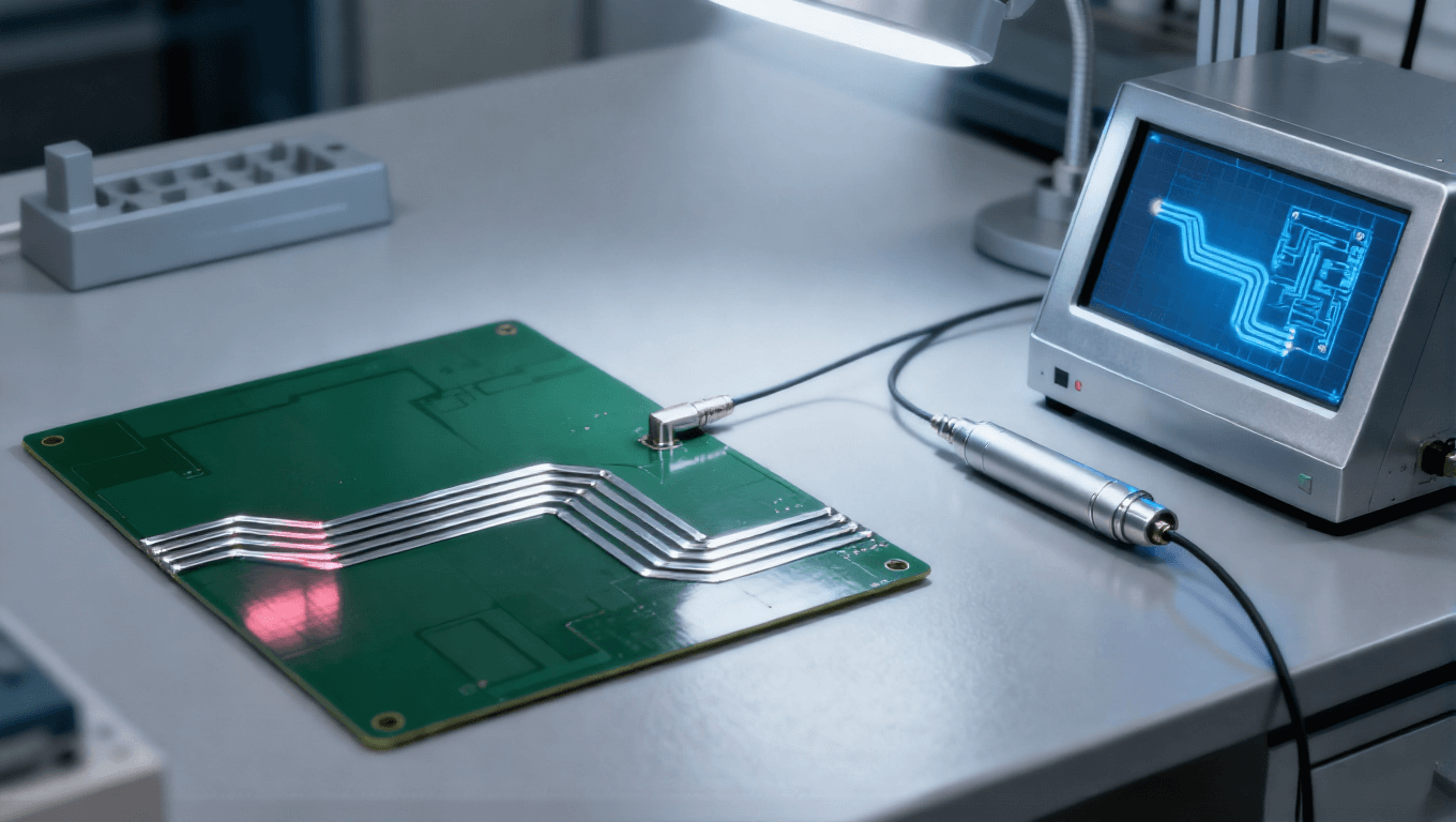 射頻前端 PCB 仿真驗證場景，三維仿真模型 + S 參數(shù)測試優(yōu)化傳輸線阻抗