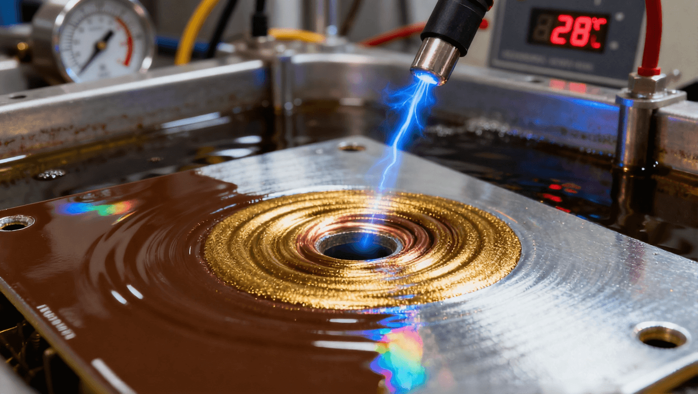 脈沖電鍍工藝中銅離子動態(tài)沉積過程可視化演示