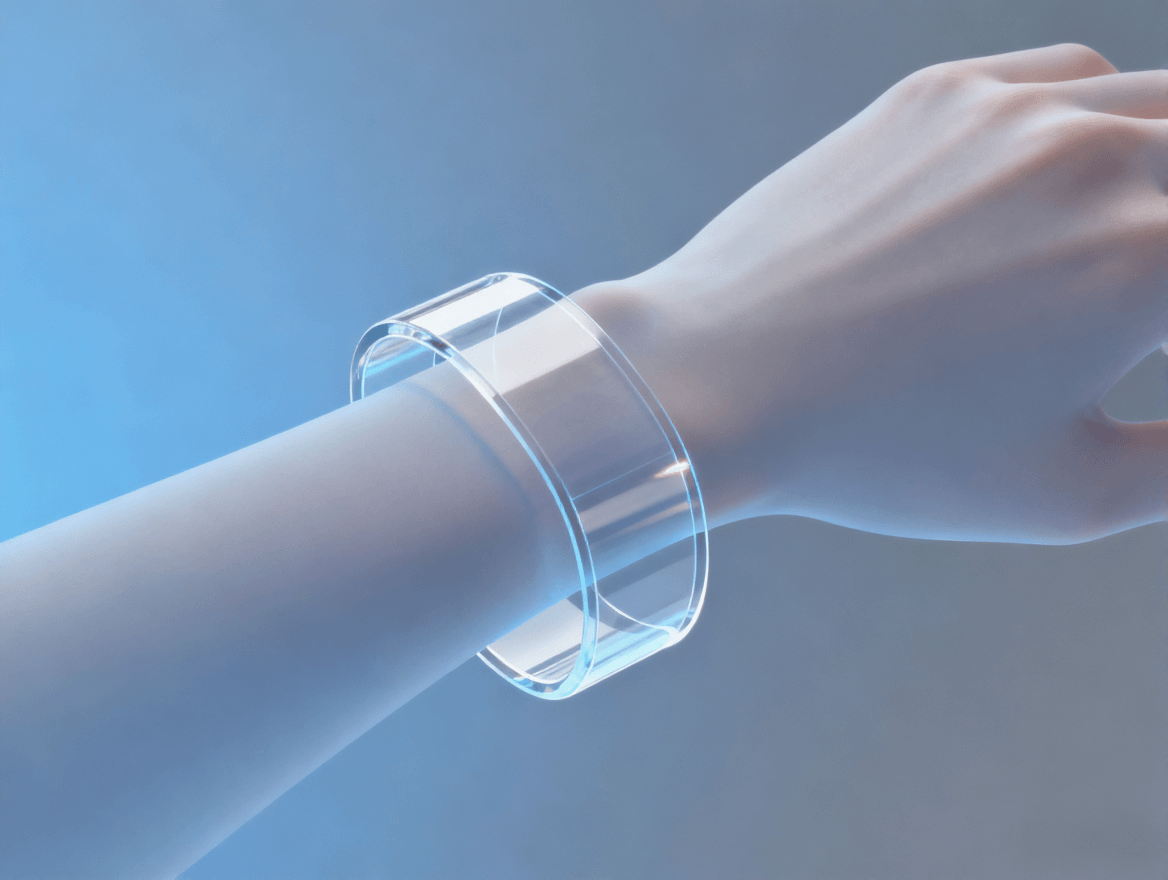 透明柔性電路板在可穿戴設(shè)備中的應(yīng)用，展示智能手表設(shè)計與集成